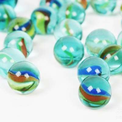 280pcs 16mm mix 20pcs 20mm glass playing marbles in PET bottle