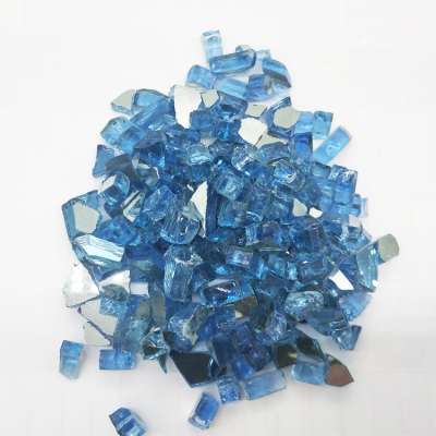 multicolor landscaping glass fire glass for outdoor BBQ fire pit