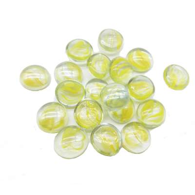 colored decorative swirl flat glass gems