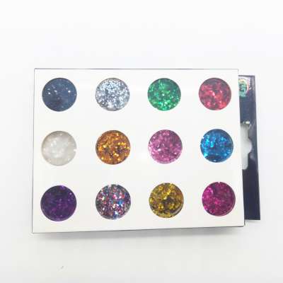 wholesale high quality loose gel makeup cismetic glitter eyeshadow set eye shadow glitter powder for eye